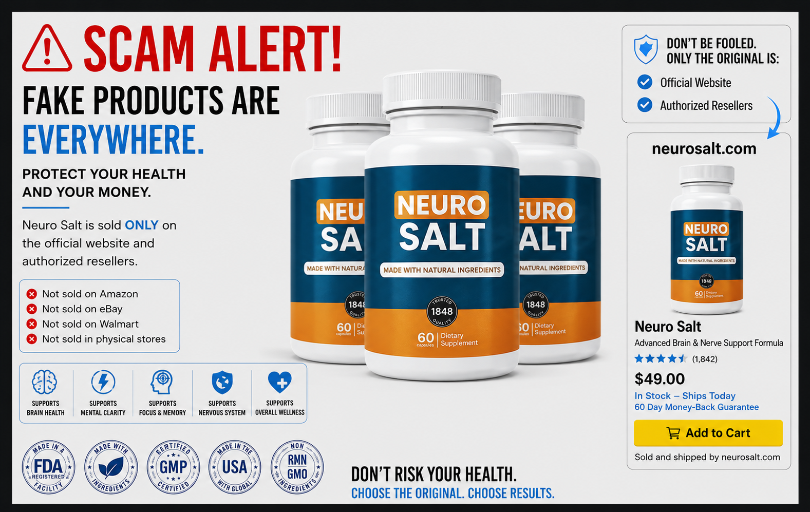 Neuro Salt scam alert